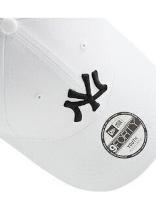 New Era Kids' Hat Jockey Fabric Hat White