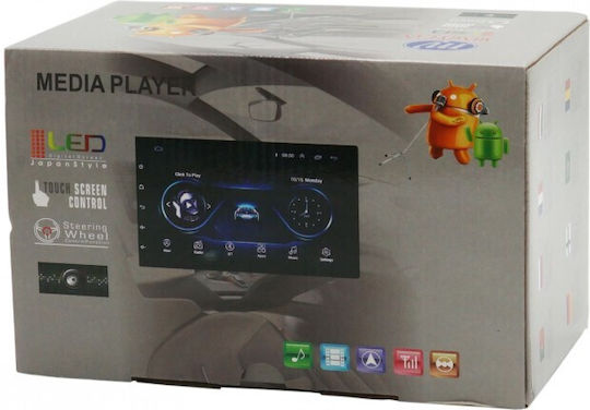 Car Audio System 2DIN (Bluetooth/USB/WiFi/GPS/Apple-Carplay/Android-Auto) with Touch Screen 9"