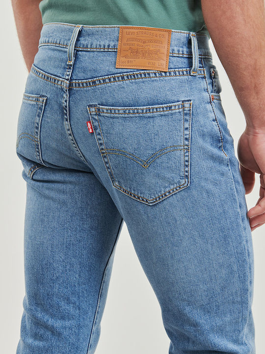 511 Ανδρικό Παντελόνι Τζιν με Skinny Εφαρμογή Μπλε Jean