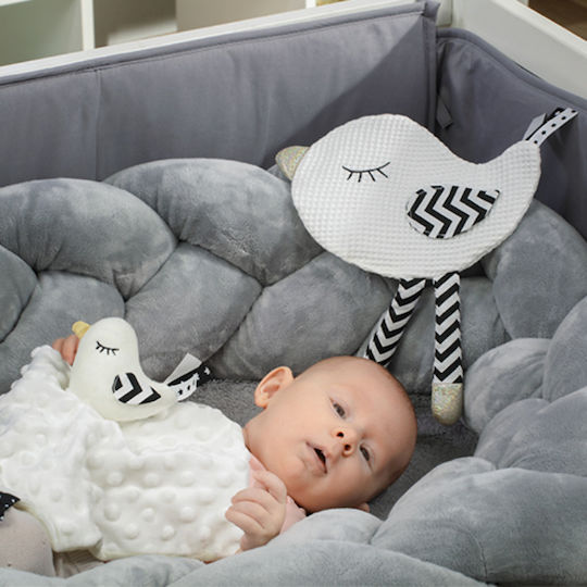 Babyono Πανάκι Μωρού Little Birdie Λευκό