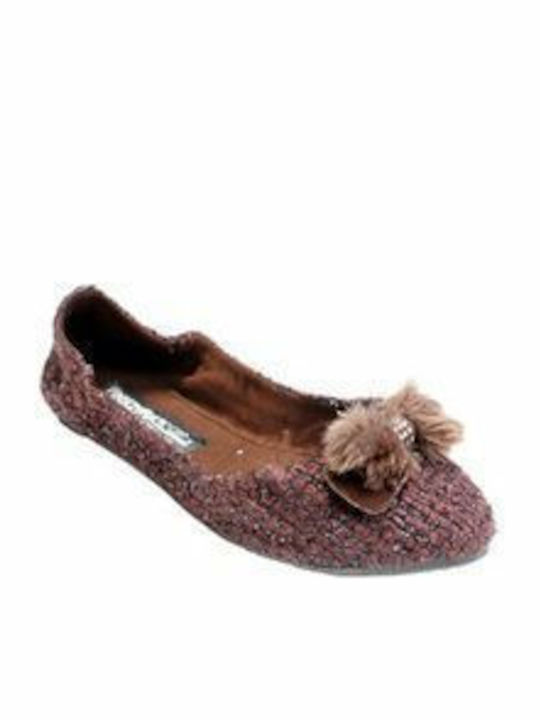 Footzyfolds Anatomic Ballerinas Brown