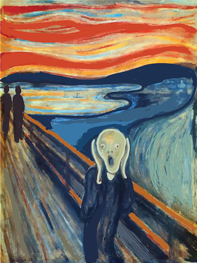 Scream σε Καμβά 60x90 cm