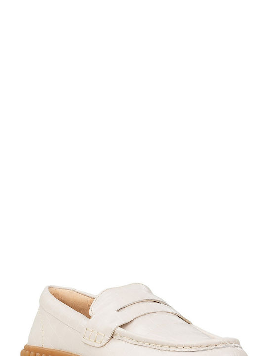 Clarks Torhill Penny Leather Women's Moccasins Ivory