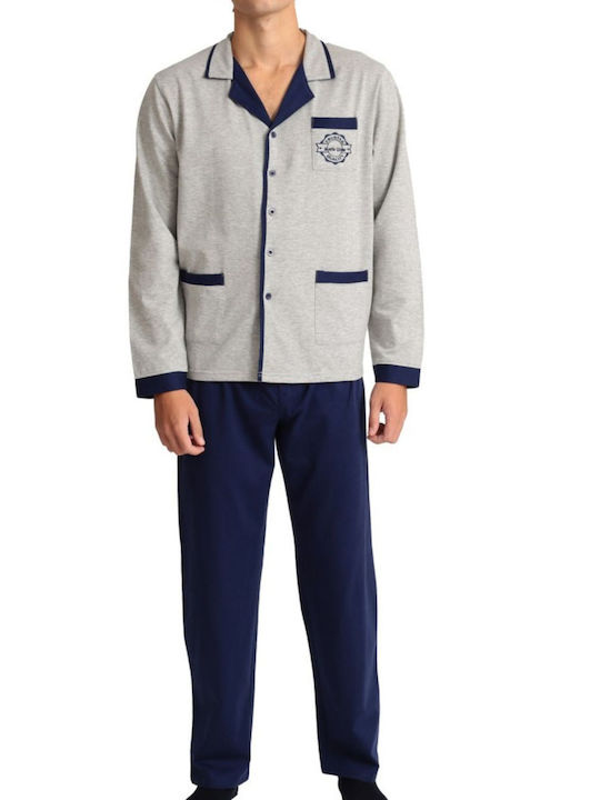 Tres Chic Men's Winter Pajamas Set GRI