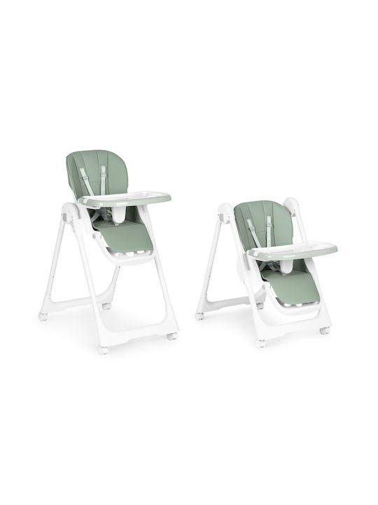 Ecotoys Foldable Baby Highchair with Adjustable Height Green HA-013 Green