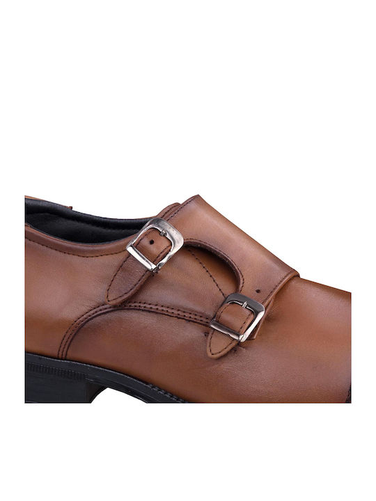 Baerchi Men's Monk Shoes Tabac Brown