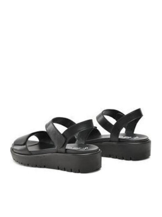 Flache Sandalen für Damen in Schwarz Farbe