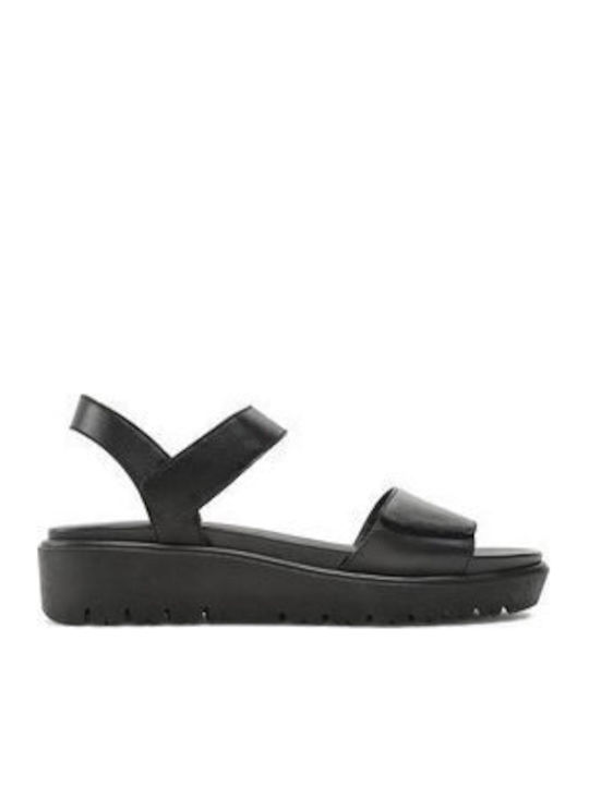 Flache Sandalen für Damen in Schwarz Farbe