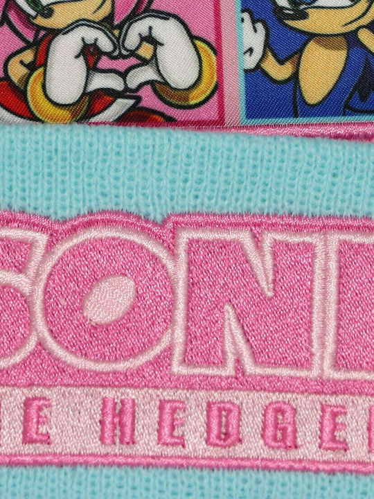 Sonic Παιδικό Σκουφάκι Πλεκτό Ροζ