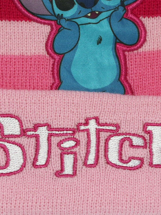 Lilo & Stitch Kids Beanie Knitted Pink