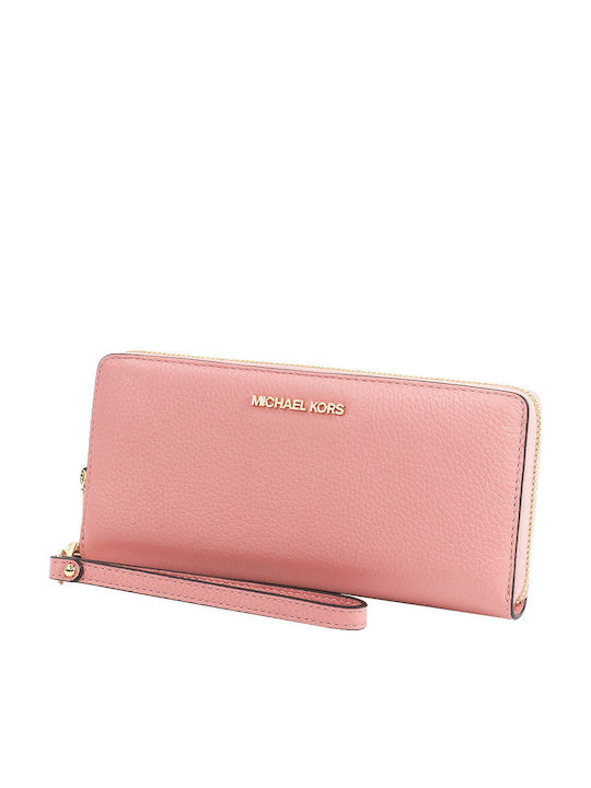 Michael Kors Μεγάλο Δερμάτινο Γυναικείο Πορτοφόλι Ροζ Michael Kors Μεγάλο Δερμάτινο Γυναικείο Πορτοφόλι Ροζ