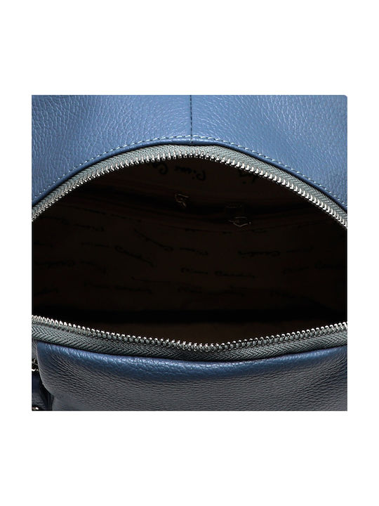 Pierre Cardin Dollaro Women's Leather Backpack Blue