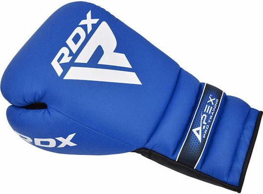 RDX Boxing Gloves Leather for Match Blue