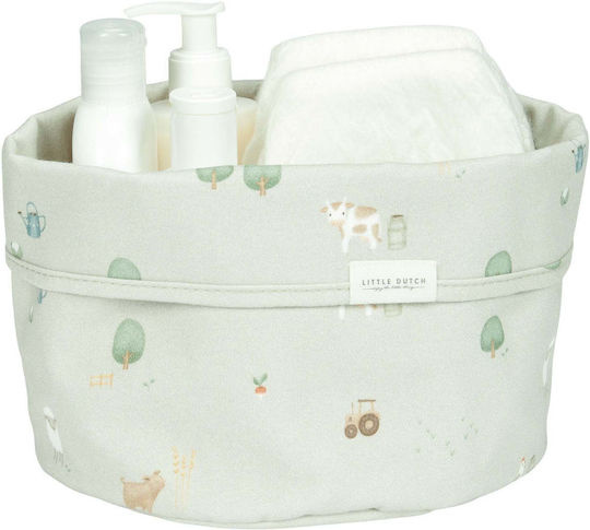 Little Dutch Little Farm Nursery Storage Basket Green