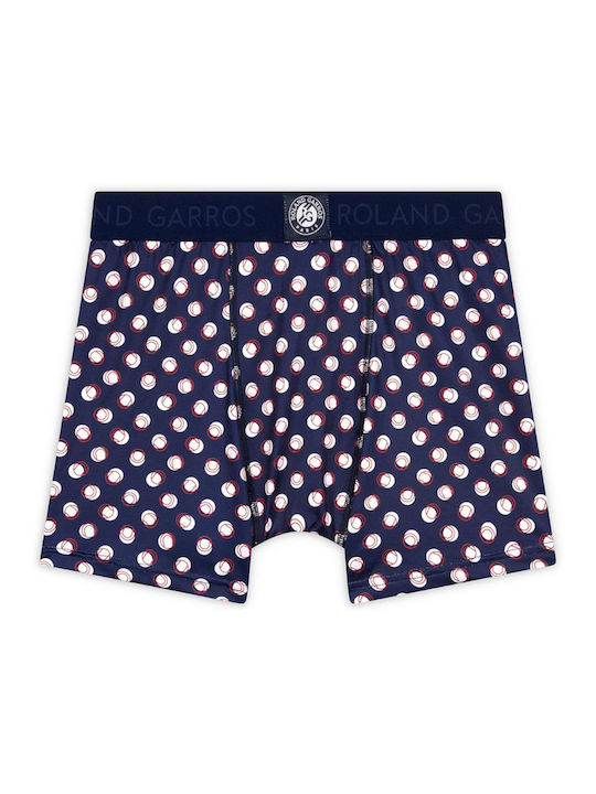 Roland Garros Men's Boxer Marine with Patterns