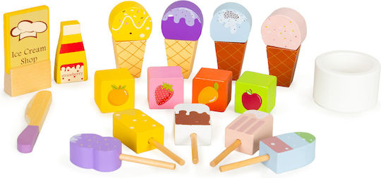 Ecotoys Ice Cream Set από Ξύλο 27τμχ