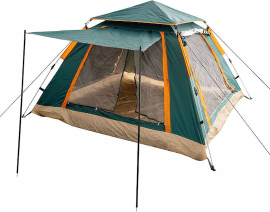 Muhler Σκηνή Camping Igloo Μπλε με Διπλό Πανί για 4 Άτομα 220x220x100εκ.