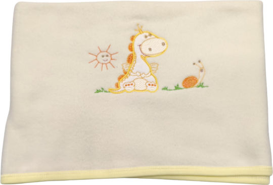 Bunny Bebe Κουβέρτα Αγκαλιάς & Λίκνου Dinosaur 110x75εκ.