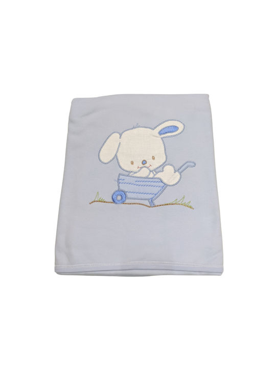 Bunny Bebe Κουβέρτα Αγκαλιάς & Λίκνου Doggy 110x80εκ.