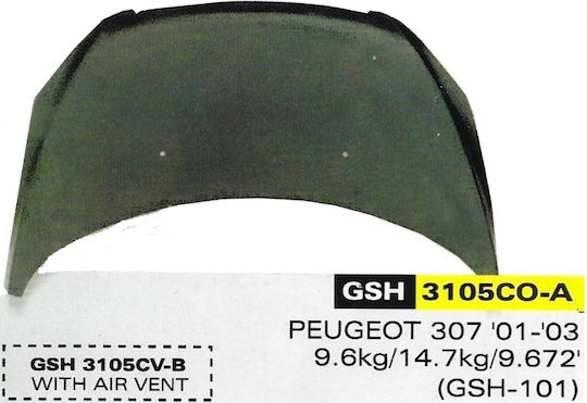 Carman Καπό Αυτοκινήτου για Peugeot 307