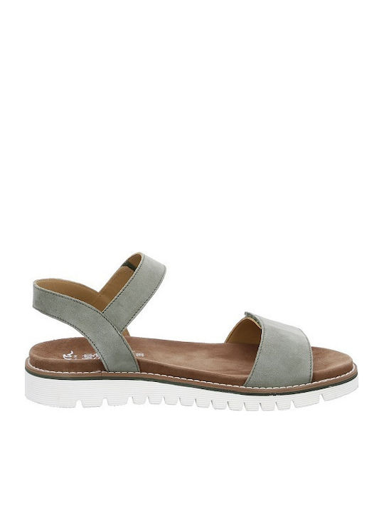 Flache Sandalen für Damen Anatomisch in Grün Farbe