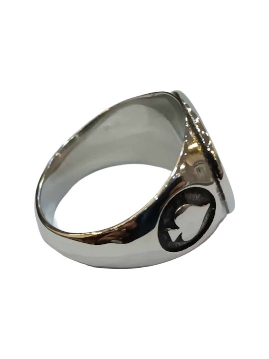 One Herren Ring aus Stahl