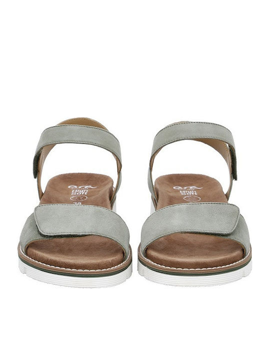 Flache Sandalen für Damen Anatomisch in Grün Farbe