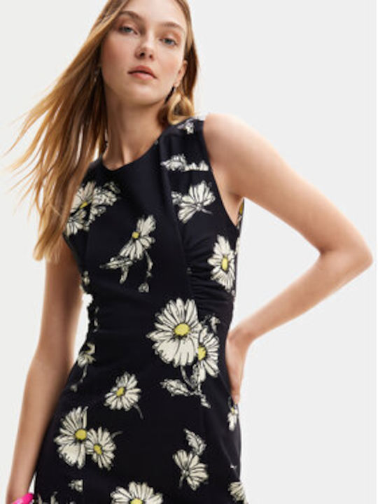 Desigual Sommer Mini Kleid Schwarz