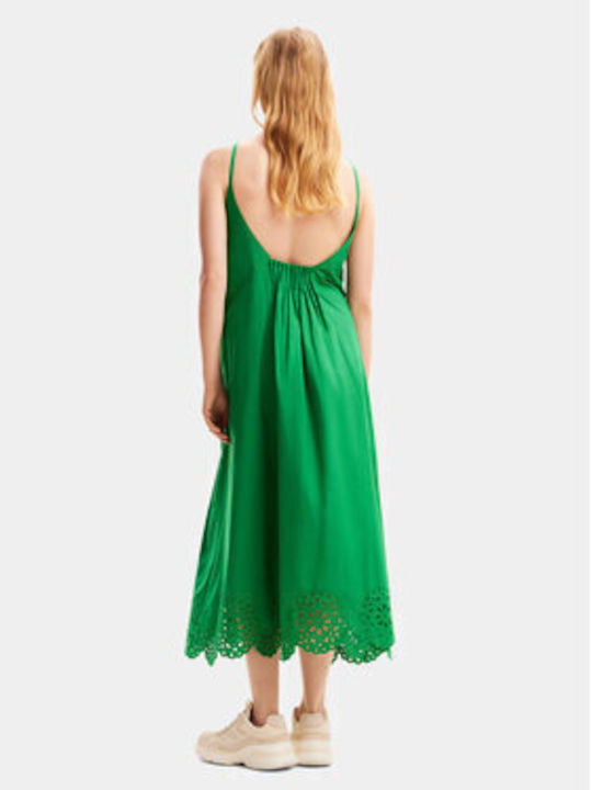 Desigual Summer Midi Dress Green