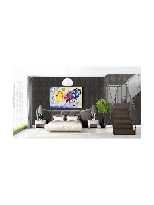 Yellow-red-blue Abstract Painting By Wassily Kandinsky 1 Картина Платнен 120x80см