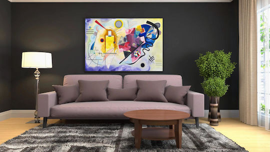 Yellow-red-blue Abstract Painting By Wassily Kandinsky 1 Картина Платнен 120x80см