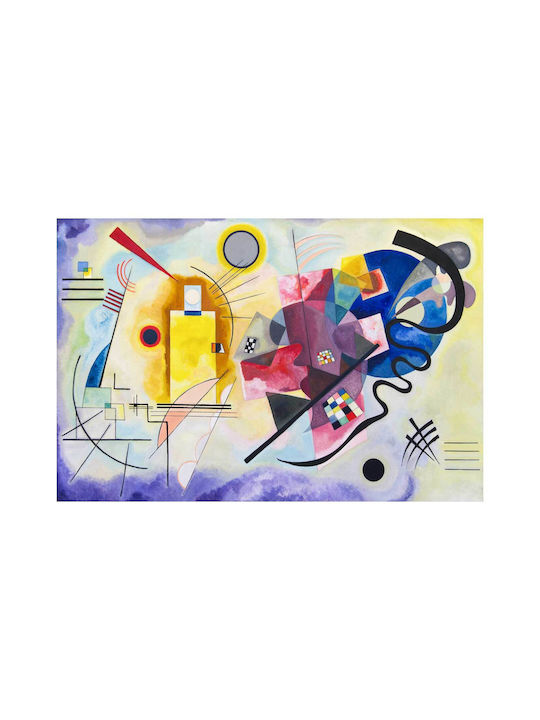 Yellow-red-blue Abstract Painting By Wassily Kandinsky 1 Картина Платнен 120x80см