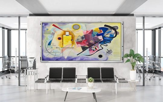 Kandinsky - Jaune Rouge Bleu 1 Painting on Canvas 100x70cm