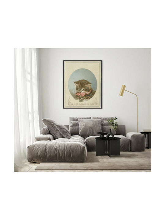 Thy Christmas Be Happy Gemälde auf Leinwand 100x150cm