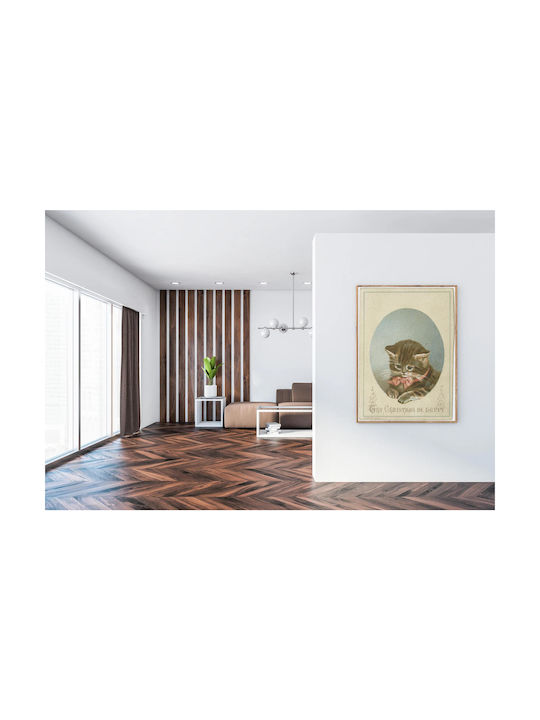 Thy Christmas Be Happy Gemälde auf Leinwand 100x150cm