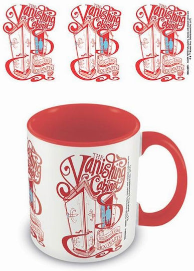 Pyramid International Harry Potter - Vanishing Cabinet Coloured Inner Mug Cană Ceramică Roșie 315ml 1buc