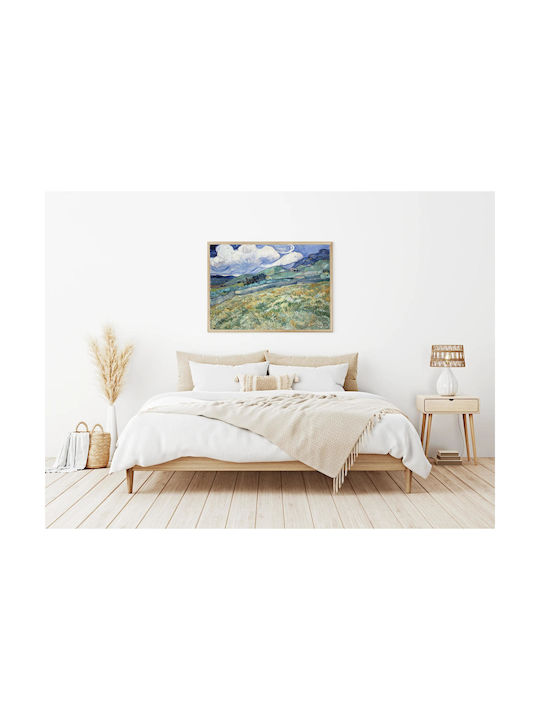 Vincent Van Gogh - Landscape From Saint-rémy 1 Painting Copy of Van Gogh on Canvas 120x80cm