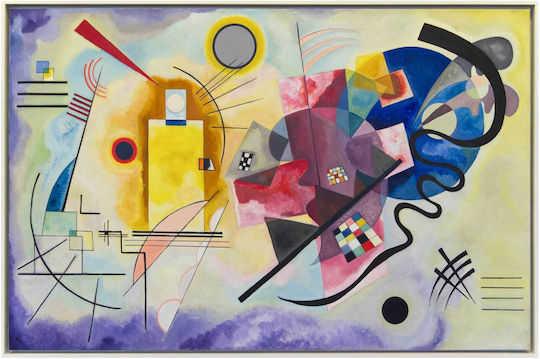 Kandinsky - Jaune Rouge Bleu Painting on Canvas 90x60cm