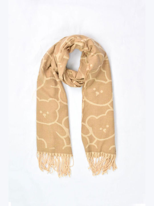 Frauen Wollschal Beige