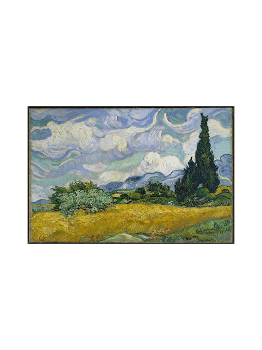 Wheat Field With Cypresses By Vincent Van Gogh 1 Painting Copy of Van Gogh on Canvas 100x70cm