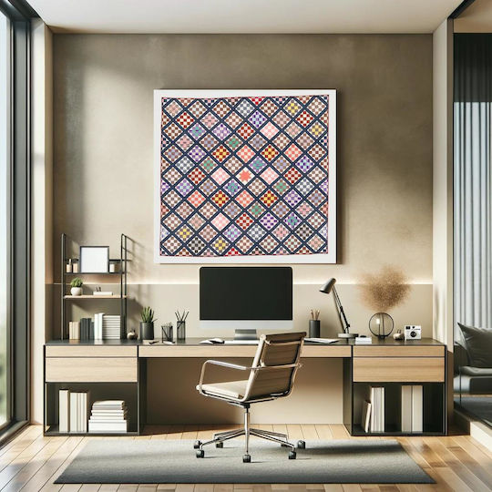 Quilt Πίνακας Υφασμάτινος 110x110cm