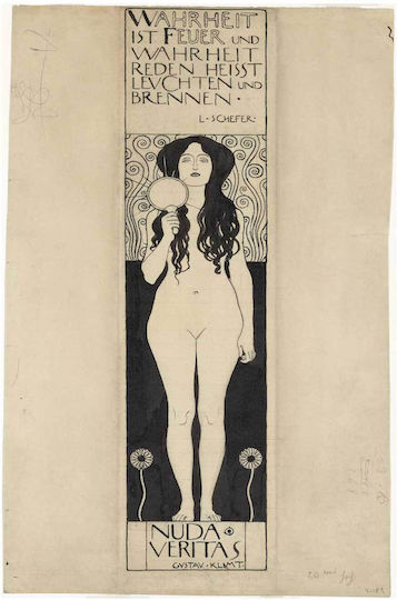 "nuda Veritas" Gemälde auf Leinwand 40x65cm