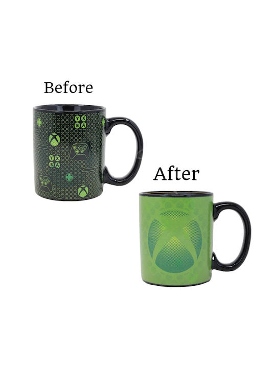 Paladone Xbox Wärmewechsel Tasse Keramik Schwarz 1Stück