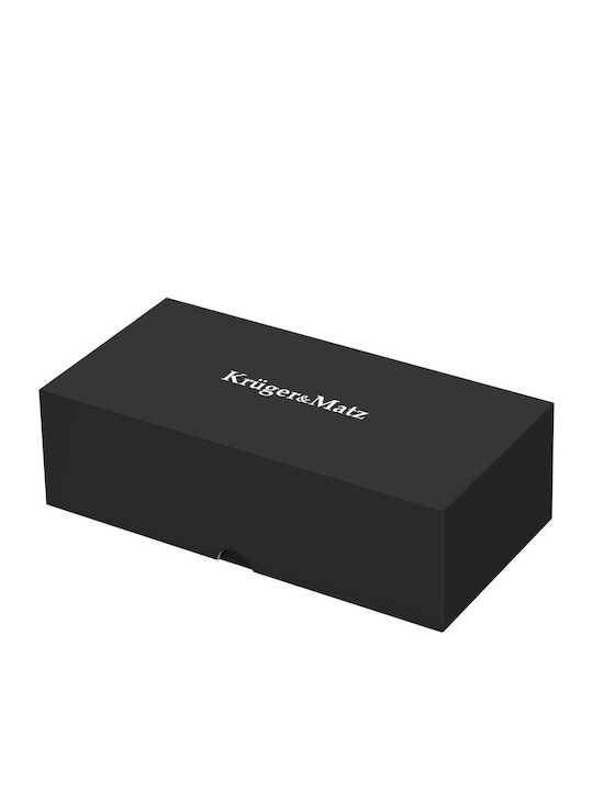 Kruger & Matz Unisex Γυαλιά Ηλίου με Μαύρο Κοκκάλινο Σκελετό και Μαύρο Polarized Φακό KM00020