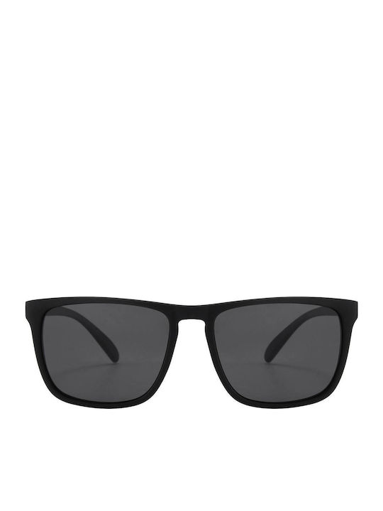 Kruger & Matz Unisex Γυαλιά Ηλίου με Μαύρο Κοκκάλινο Σκελετό και Μαύρο Polarized Φακό KM00020