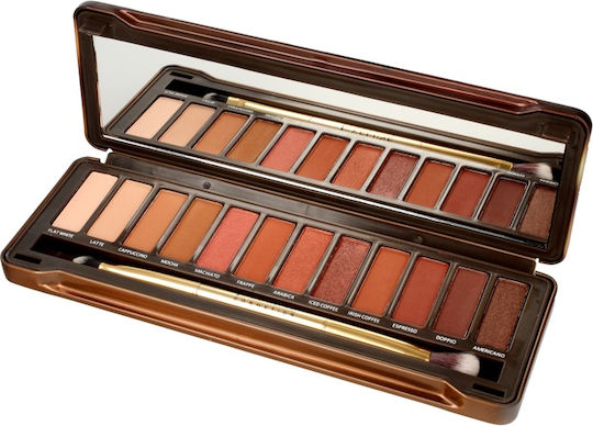 Eveline Charming Mocha Παλέτα με Σκιές Ματιών σε Στερεή Μορφή 12gr