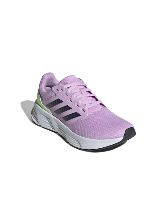 Adidas Galaxy 6 Γυναικεία Αθλητικά Παπούτσια Running Bliss Lilac / Core Black / Semi Green Spark