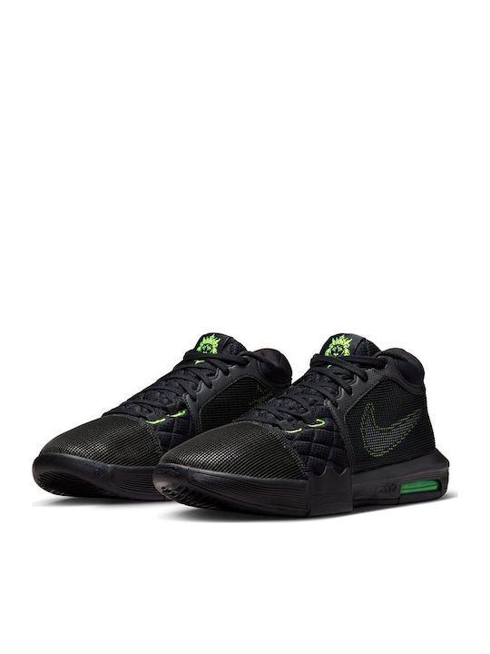 LeBron Witness 8 High Basketball Shoes Black / Volt / White
