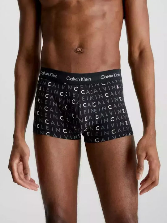 Calvin Klein Low Rise Trunk Ανδρικά Μποξεράκια Μαύρο 3Pack