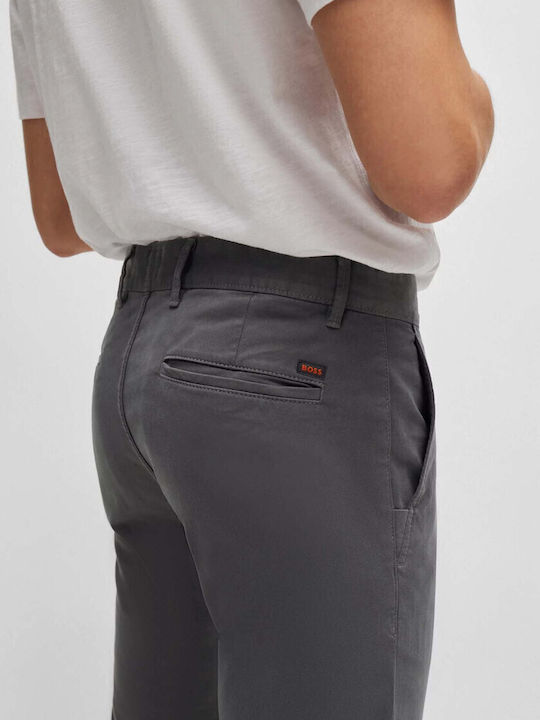 Trousers Chino Elastic in Slim Fit Grey